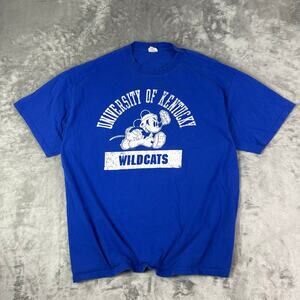 University of Kentucky Wildcats Y2K Football Disney Mickey Mouse T-Shirt Men XL